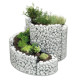 Jardinière en acier spirale XL gabion sans galet – 140 x 110 x 80 cm
