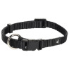 Collier Ziggi en nylon – Taille XS – Tour de cou 20-35 cm – l.10 mm - Noir