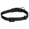 Collier Ziggi en nylon – Taille XS – Tour de cou 20-35 cm – l.10 mm - Noir