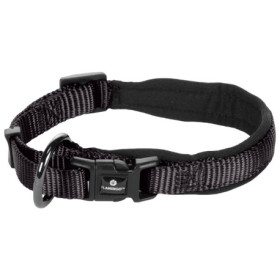 Collier Abbi en nylon avec doublure en néoprène – Taille L – Tour de cou 50-55 cm – l.25 mm - Noir