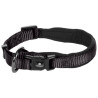 Collier Abbi en nylon avec doublure en néoprène – Taille XL – Tour de cou 55-60 cm – l.32 mm - Noir