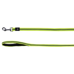 Laisse réfléchissante en nylon Xeno – L.1,3 m – l.20 mm – Ep. 3 mm - Jaune