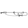 Laisse réglable 3 longueurs en nylon Ziggi – L.2 m –  l.15 mm – Ep 2 mm - Noir