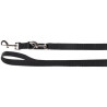 Laisse réglable 3 longueurs en nylon Ziggi – L.2 m – l.25 mm – Ep. 2 mm - Noir