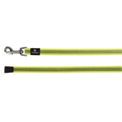 Laisse de suivi – longe en nylon avec bandes réfléchissantes – L. 5 m – l.20 mm – Ep. 2 mm– Jaune