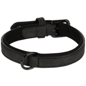 Collier en cuir synthétique avec néoprène Delu S – Tour de cou 29-35 cm - Noir