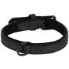 Collier en cuir synthétique avec néoprène Delu XL – Tour de cou 47-57 cm - Noir