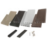 Pack complet pour 15 m² lames de terrasse alvéolaires réversibles en composite– 260 x 14,6 x 2,4 cm – Anthracite