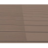 Pack complet pour 20 m² lames de terrasse alvéolaires réversibles en composite– 260 x 14,6 x 2,4 cm – Chocolat