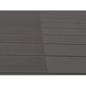Pack complet pour 30 m² lames de terrasse alvéolaires réversibles en composite– 260 x 14,6 x 2,4 cm – Anthracite