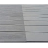 Pack complet pour 40 m² lames de terrasse alvéolaires réversibles en composite– 260 x 14,6 x 2,4 cm – Gris
