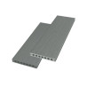 Pack complet pour 20 m² lames de terrasse alvéolaires coextrudées réversibles en composite – 260 x 14,5 x 2,1 cm – 4 coloris