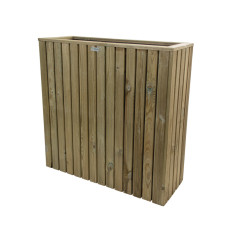 Jardinière en bois rectangle avec géotextile SPLENDID – 78 x 28.5 x 78 cm