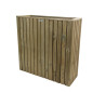 Jardinière en bois rectangle avec géotextile SPLENDID – 78 x 28.5 x 78 cm