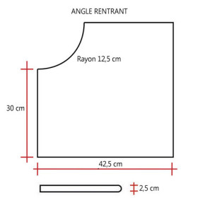 Margelle de piscine en pierre reconstituée plate angle rentrant bouchardé ciselé couleur blanc – 30 x 30 x 2,5 cm 