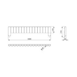Bordure Plan et dimensions