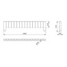 Bordure Plan et dimensions