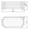 Jardinière Plan et dimensions