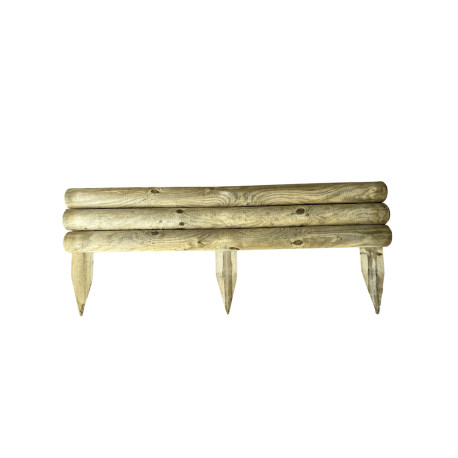 Bordure en bois 100 cm face Bordure en bois 100 cm face