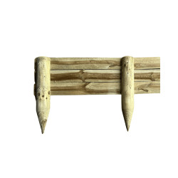 Zoom Bordure en bois 100 cm face arrière