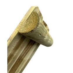 Zoom Bordure en bois 100 cm face arrière plongeant