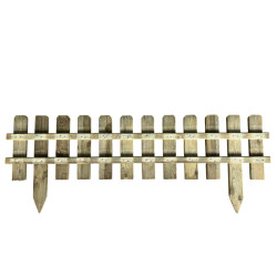 Bordure en bois 120 cm face arrière
