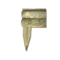 Zoom bordure en bois