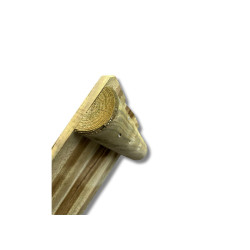 Zoom bordure en bois plongeant