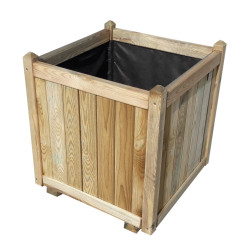 Jardinière en bois carrée Vendôme 60 x 60 x 65 cm
