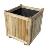 Jardinière en bois carrée Vendôme 60 x 60 x 65 cm