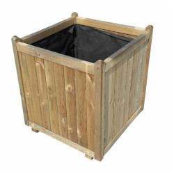 Jardinière en bois carrée Vendôme 70 x 70 x 75 cm