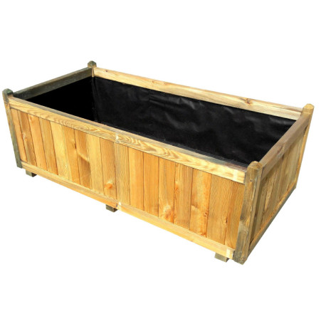 Jardinière en bois rectangulaire Vendôme 140 x 70 x 50 cm Jardinière en bois rectangulaire Vendôme 140 x 70 x 50 cm