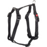 Harnais en H pour chien en nylon Ziggi – Taille M – Tour de cou 45-65 cm – Noir