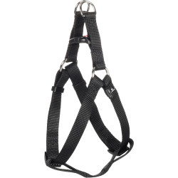 Harnais pour chien Step & Go en nylon Ziggi – Taille M – Tour de cou 35-60 cm – Noir
