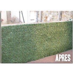 Haie artificielle de jardin en PVC thuya 300 x 150 cm