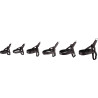Harnais Noors Abbi pour Chien en nylon avec doublure néoprène – Taille S – Tour de cou 40-50 cm – Ø20 mm - Noir