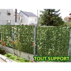 Haie artificielle de jardin en plaque PVC sapin 50 x 50 cm