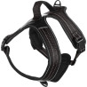 Harnais en Y Toga pour Chien en nylon et rembourrage doux – Taille XL – Tour de cou 61 cm - Noir