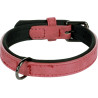 Collier en cuir synthétique avec néoprène Delu XS/S – Tour de cou 24-30 cm - Rouge