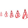 Harnais pour chien Step & Go en nylon Ziggi – Taille L – Tour de cou 40-70 cm – Rouge