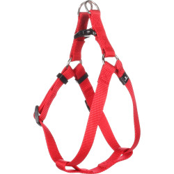 Harnais pour chien Step & Go en nylon Ziggi – Taille L – Tour de cou 40-70 cm – Rouge