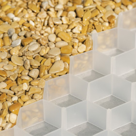 Palette de 3 m2 de Dalles Stabilisatrices de Graviers 80 x 40 x 3,2 cm (Qualité Image IA)