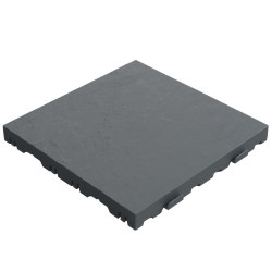 Dalle ardoisée clipsable en polypropylène recyclé – 39 x 39 x 3,8cm - Anthracite
