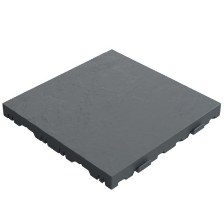 Dalle ardoisée clipsable en polypropylène recyclé – 39 x 39 x 3,8cm - Anthracite Dalle ardoisée clipsable en polypropylène recyclé – 39 x 39 x 3,8cm - Anthracite