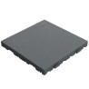 Dalle ardoisée clipsable en polypropylène recyclé – 39 x 39 x 3,8cm - Anthracite