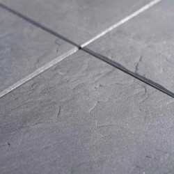 Dalle ardoisée clipsable en polypropylène recyclé – 39 x 39 x 3,8cm - Anthracite - Mise en situation