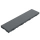 Lame terrasse clipsable Graphyte en polypropylène recyclé – 78 x 19,5 x 3,8 cm - Anthracite