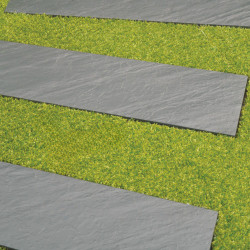 Lame terrasse clipsable Graphyte en polypropylène recyclé – 78 x 19,5 x 3,8 cm - Anthracite - Mise en situation