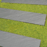 Lame terrasse clipsable Graphyte en polypropylène recyclé – 78 x 19,5 x 3,8 cm - Anthracite - Mise en situation