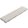 Lame terrasse clipsable Graphyte en polypropylène recyclé – 78 x 19,5 x 3,8 cm - Blanc